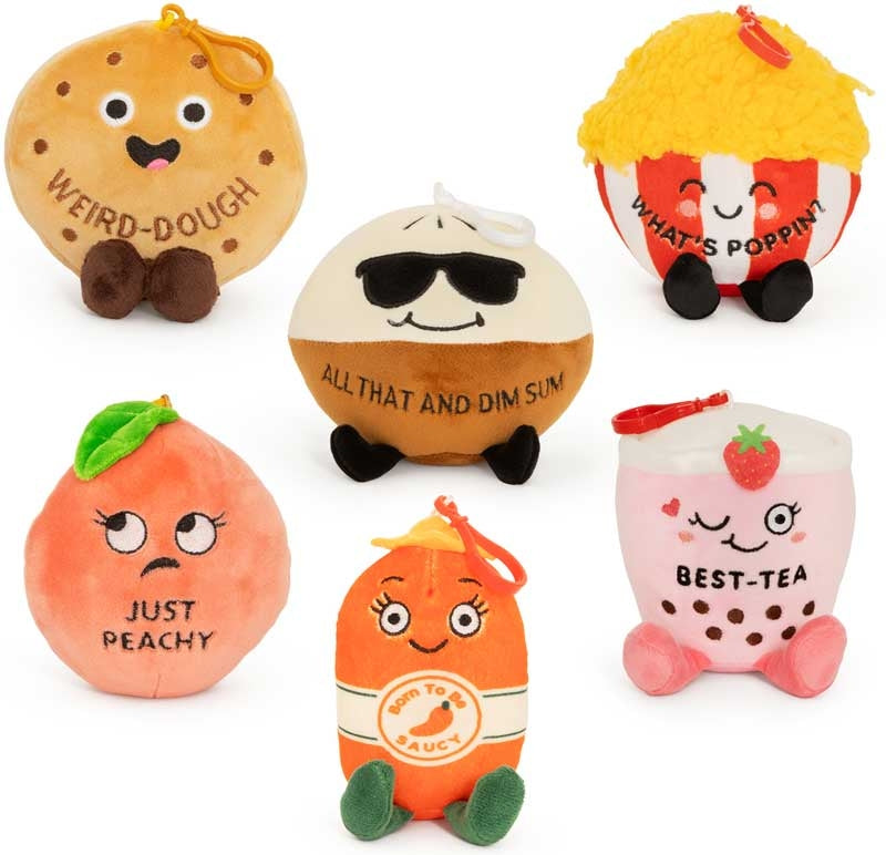 Snarky Food Plush Clip Keyrings