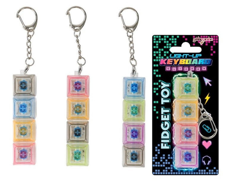 Light Up Keyboard Clicker - Keyring